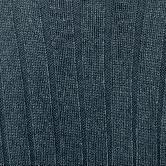 Vintage witchy whimsigoth Black Sleeveless Knit Cardigan Medium Ruffled Ribbed - Picture 10 of 12